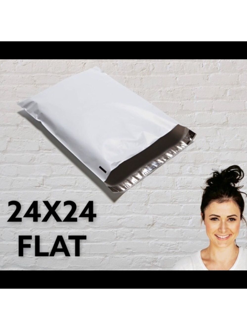 10 24X24 White Poly Mailers, Shipping Envelopes, Bags, PRICE IS FIRM - Picture 4 of 4